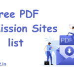 Free PDF Submission Sites list